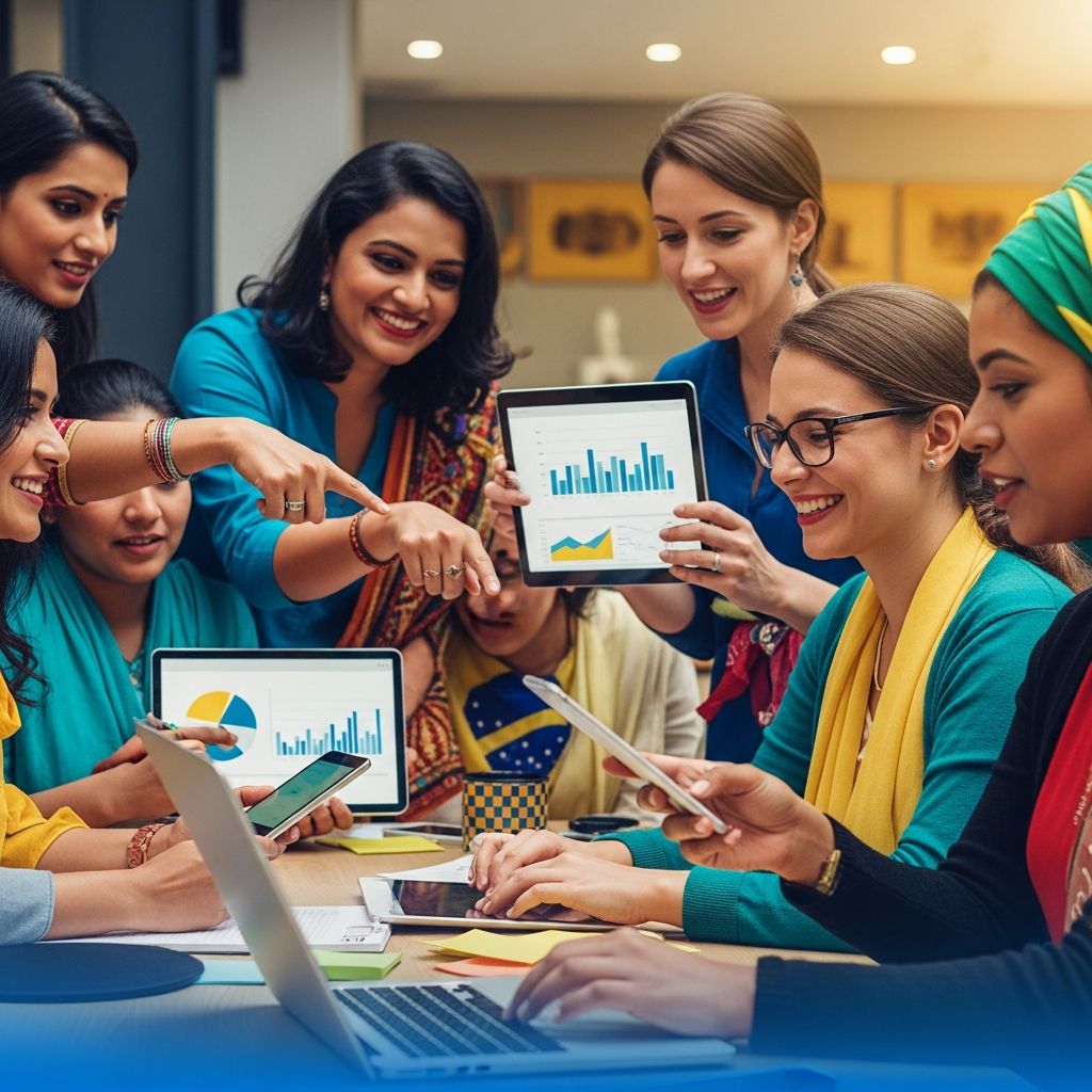 Empowering women online through policy, skills, and inclusive access in developing regions.