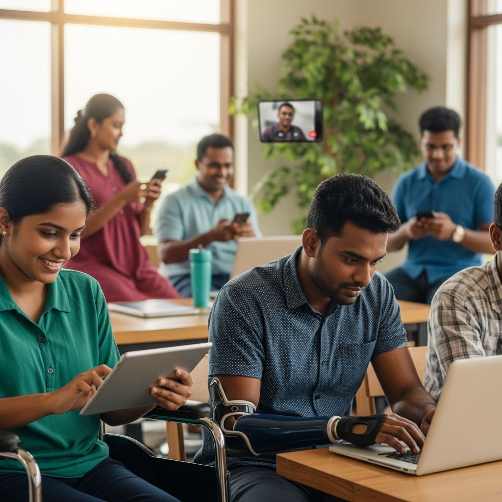Bridging digital gaps for persons with disabilities in Sri Lanka via innovative training and tech initiatives.