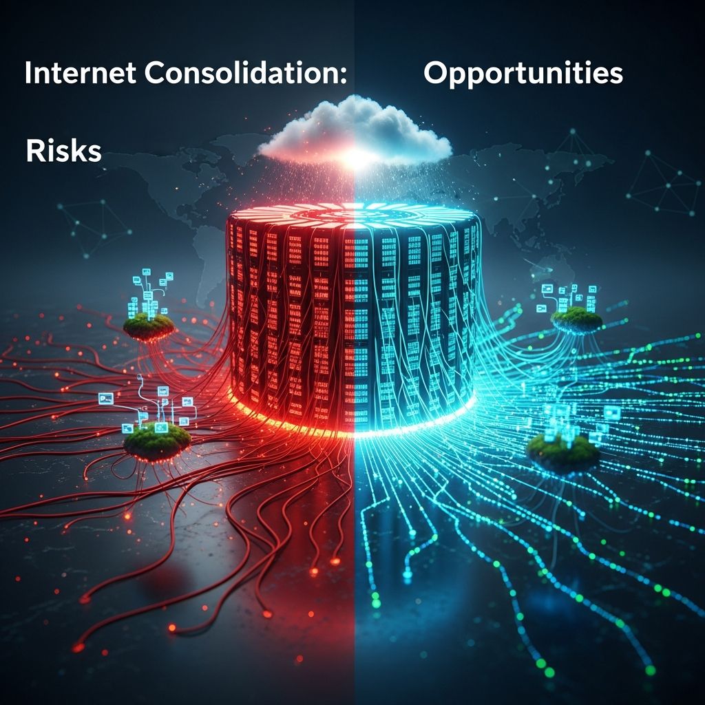 Exploring how market consolidation is reshaping the Internet's core architecture, innovation potential, and user freedoms in profound ways.