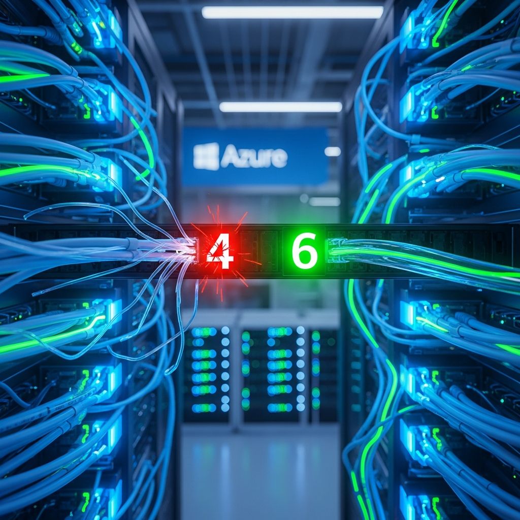 Microsoft's Azure faces IPv4 shortages in the US, forcing global address use and highlighting the urgent need for IPv6 adoption worldwide.