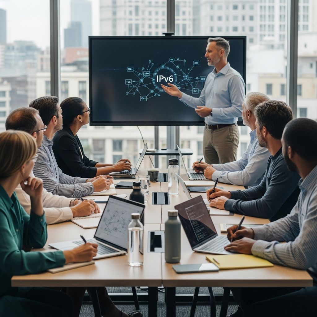 Exploring how technical training initiatives advance next-generation internet protocols