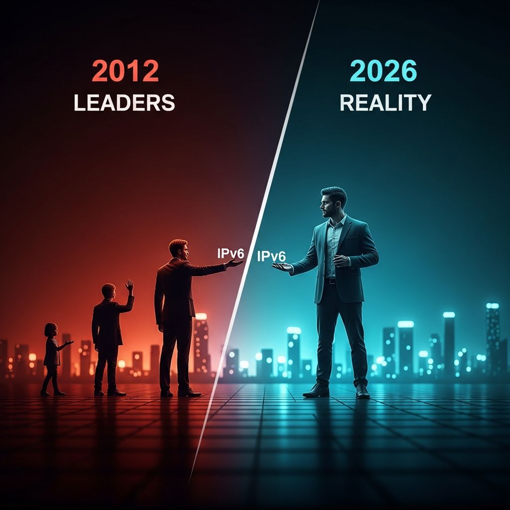 Explore how top websites pioneered IPv6 in 2012 and track the global transition's progress into the modern internet era.