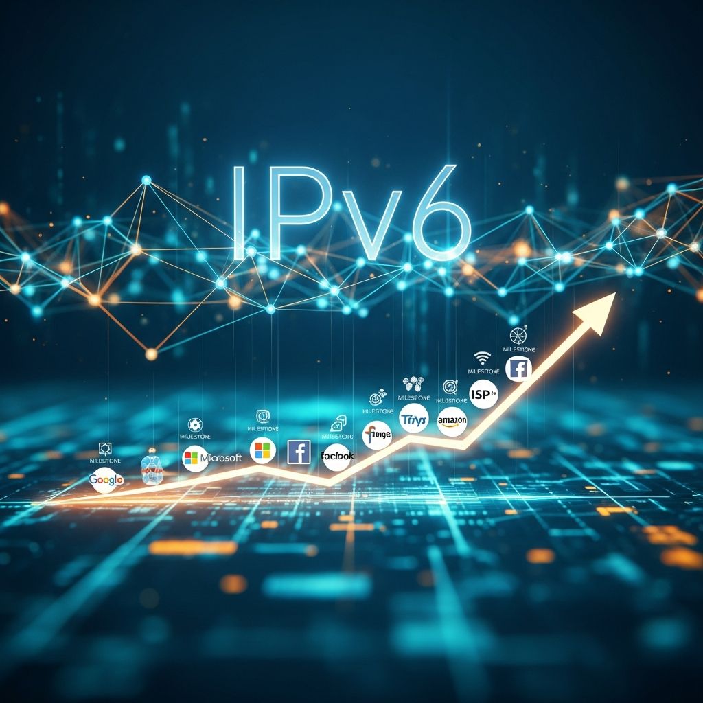 Explore the rapid rise of IPv6 with Comcast approaching 25%, Verizon Wireless at 46%, and DT reaching 18% in latest network stats.