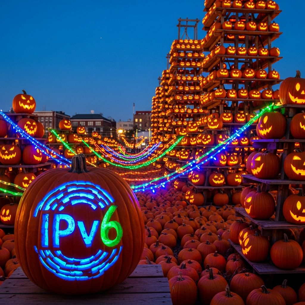 How a tech-savvy jack-o'-lantern lit up New Hampshire's iconic pumpkin festival and championed internet evolution.
