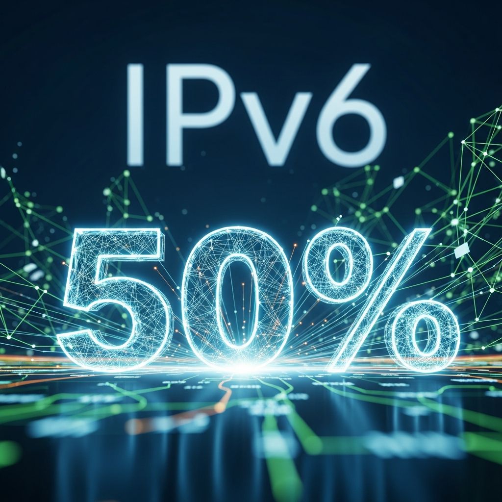 After decades of anticipation, IPv6 adoption surpasses 50% globally, marking a pivotal shift in internet infrastructure and future connectivity.