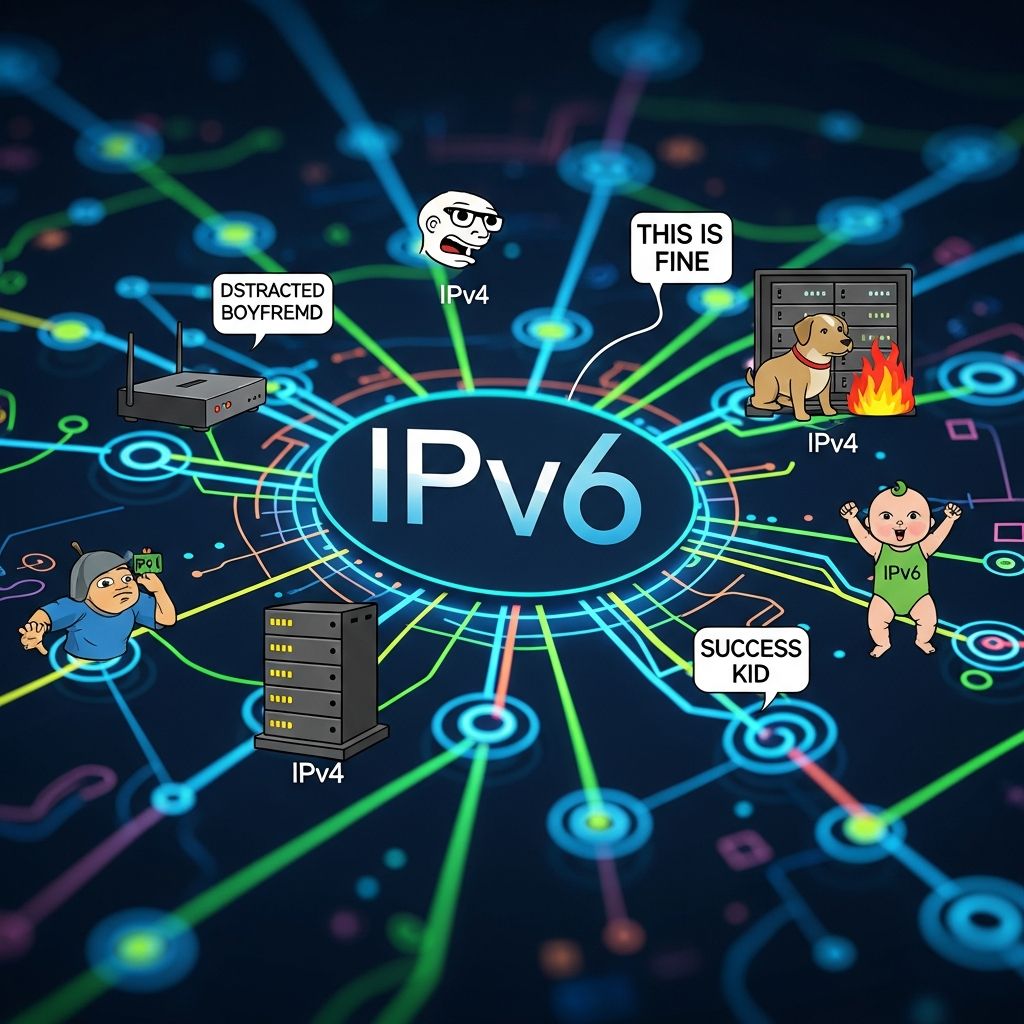 Discover how humorous memes are driving the IPv6 revolution and why creative campaigns matter for future internet growth.
