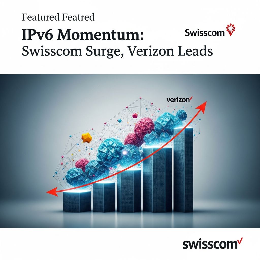 Explore how Swisscom doubled its IPv6 reach and Verizon Wireless achieved 70% adoption, signaling a pivotal shift in global internet infrastructure.