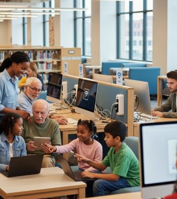 Discover how public libraries bridge the digital divide through high-speed internet access, literacy programs, and community empowerment initiatives.