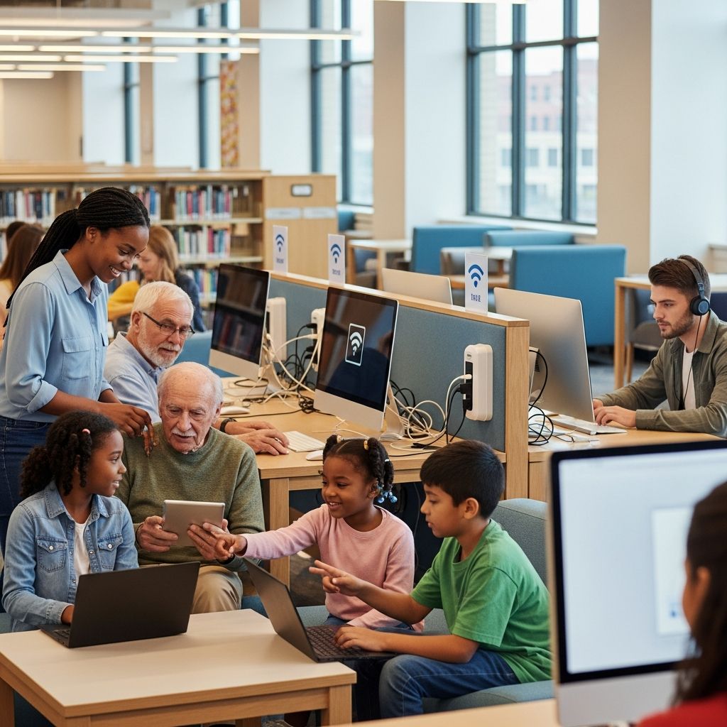 Discover how public libraries bridge the digital divide through high-speed internet access, literacy programs, and community empowerment initiatives.