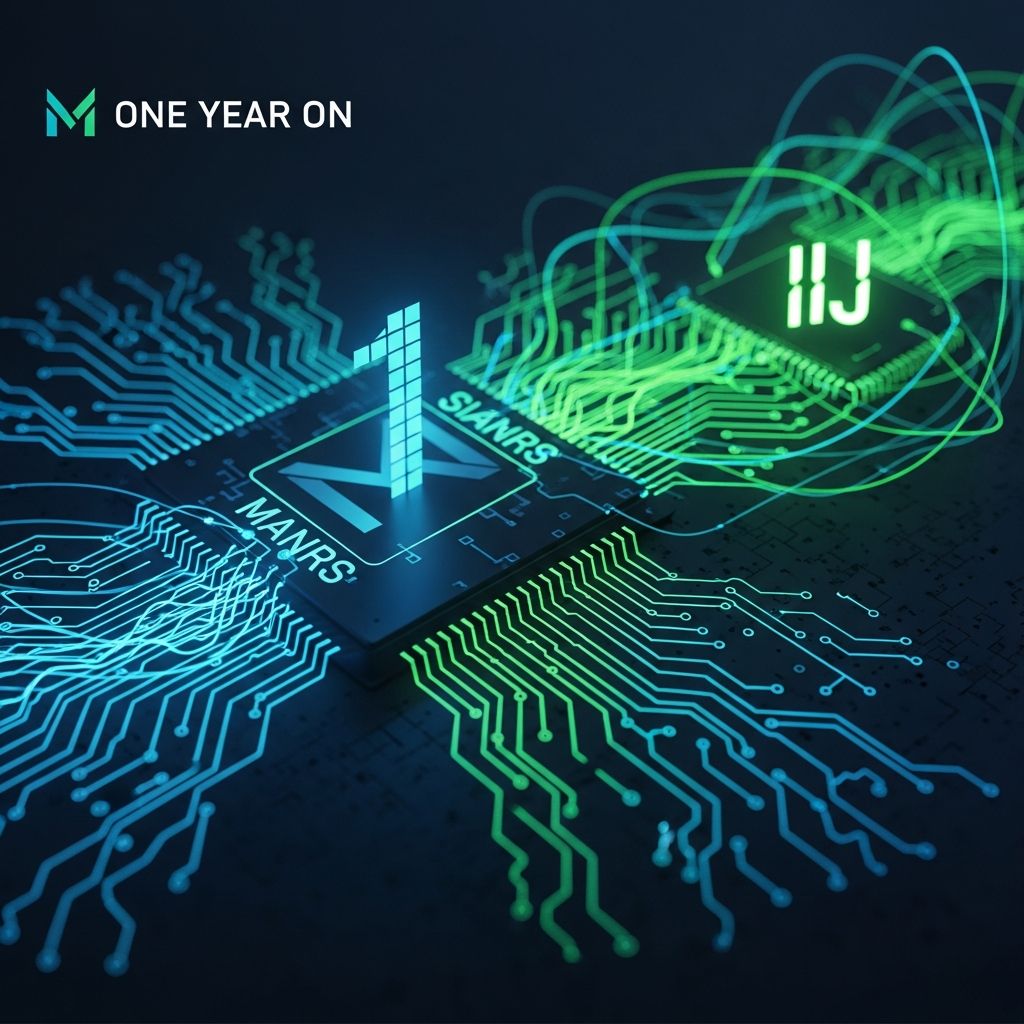 Celebrating MANRS's first anniversary as Japan's leading ISP, IIJ, bolsters global routing security efforts.
