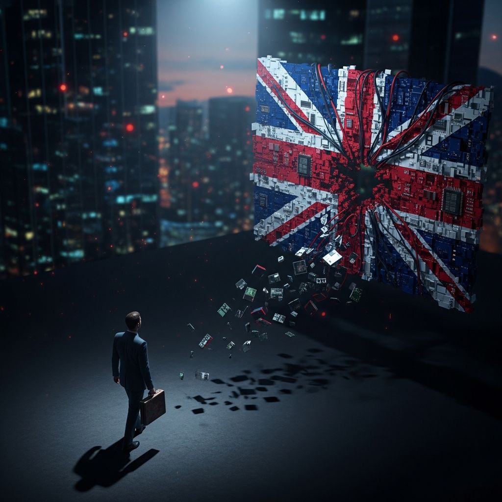 How recent UK legislation is driving high-tech innovation and startups out of Britain amid global competition.
