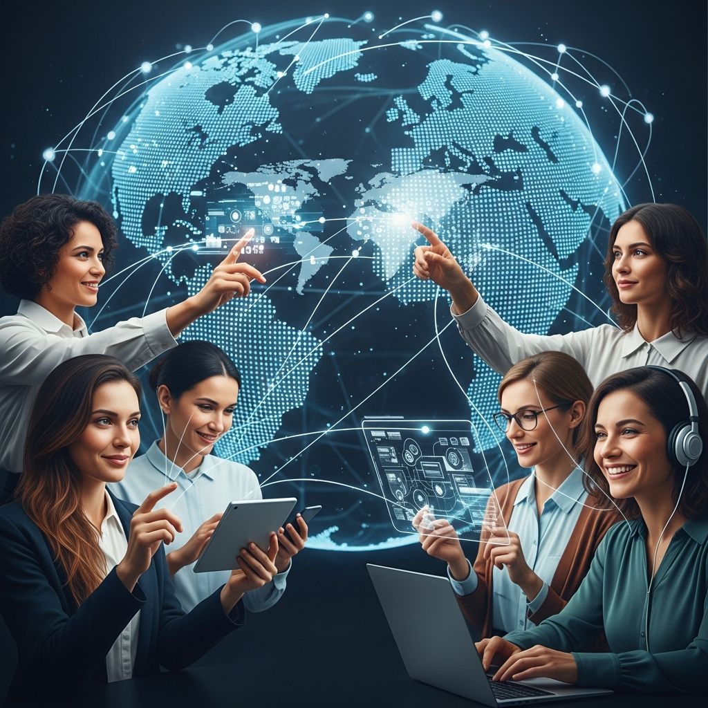 Discover how women are leveraging internet tools to bridge gaps, lead innovations, and drive transformative change worldwide.